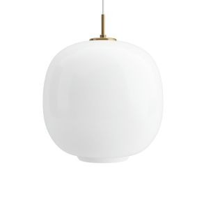 Louis Poulsen VL 45 Radiohuspendel - Opal White & Brass