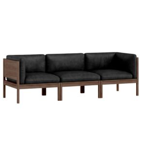 Moebe 3 Seater Sofa w. Sides Smoked Oak