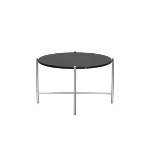 HANDVRK Furniture Round Coffee Table 60 Stainless Steel Frame