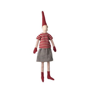 Maileg Nisse Str. 3 Pige - Nederdel & Strikket Sweater