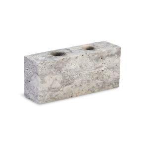 Wabi Sabi Epode Travertin Silver Ljusstake