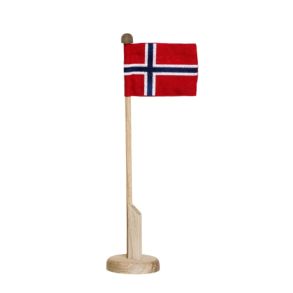 Langkilde & S�n Table Flagpole With Norwegian Flag