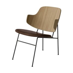 Audo The Penguin Lounge Chair Leather - Oak