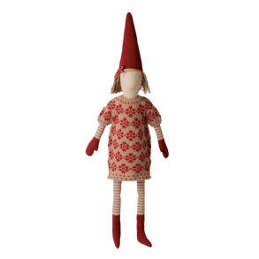 Maileg 2026 Tomte Strl. 5 Flicka - Stickad Blomsterkl�nning