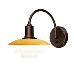 Louis Poulsen PH 2/2 Vegglampe Centenary Edition u. Ledning & m. Knapp