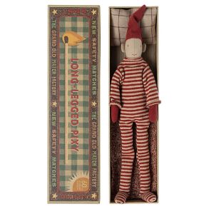 Maileg Langbenet nisse i tændstikæske