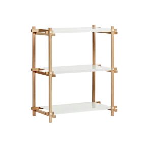 HAY Woody Shelving Untreated Oak Frame Column Low