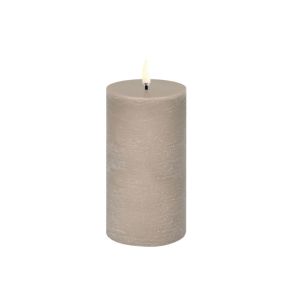 Uyuni Lighting LED Pillar Candle Rustic Sandstone