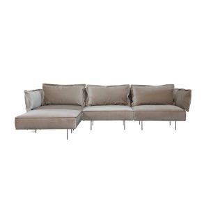 HANDVRK Furniture The Modular Sofa 300 w/ Chaise Velvet