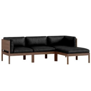 Moebe 3 Seater Sofa w. Sides & Chaise Longue Smoked Oak