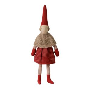 Maileg 2026 Tomte Strl. 2 Flicka - Stickad Kappa & Kjol