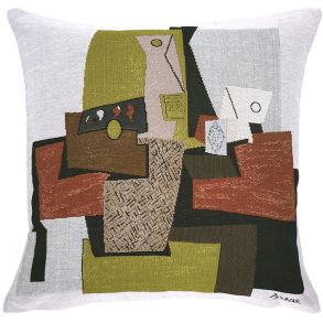 Poulin Design Picasso Kudde - Bouteille Et Paquete De Tabac (1921)