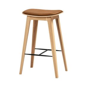 SACKit Nordic Bar Stool Oak with Stitches (High)
