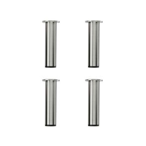 Mistral Round Leg (4 pcs.), 3.8 H16 cm - Brushed Steel