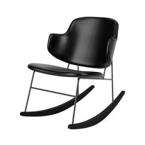 Audo The Penguin Rocking Chair Leather Rocking Chair