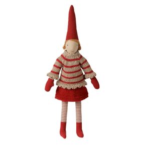Maileg 2026 Tomte Strl. 2 Flicka - Randig Stickad Tr�ja