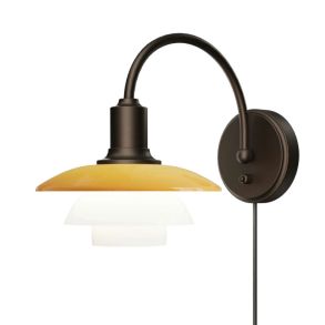 Louis Poulsen PH 2/2 Vegglampe Centenary Edition m. Ledning & Knapp