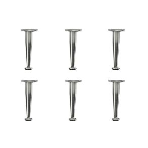 Mistral Metal Legs (6 pcs.) H15 - Brushed Steel