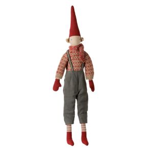 Maileg 2026 Tomte Strl. 4 Pojke - Stickad Tr�ja & Halsduk