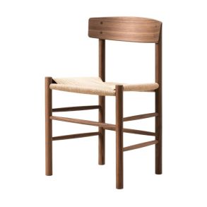 Fredericia Furniture J39 Folkestolen Matbord stol Valnt