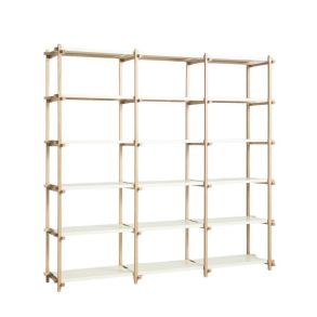 HAY Woody Shelving Soaped Oak Frame Unit High