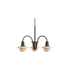 Louis Poulsen PH 1/1 Chandelier Centenary Edition Aged Brass/Dusty Terracotta 3-ARMED