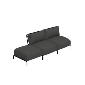 TRIMM Copenhagen Brick 2-Seater W. Chaise Longue