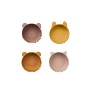 LIEWOOD Living Mealtime Iggy Silicone Bowls  4-Pack