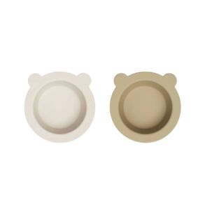 LIEWOOD Living Mealtime Peony Suction Bowl 2-pack