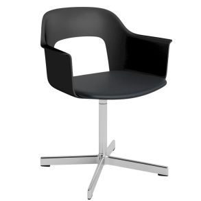 HAY Layout Armchair 233 Upholstery (Polished Aluminium) Spisebordsstol