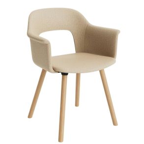 HAY Layout Armchair 224 Upholstery (WB Lacquered Oak) Spidsebordsstol