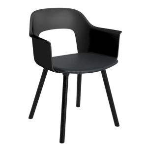 HAY Layout Armchair 223 Upholstery (Black) Spisebordsstol