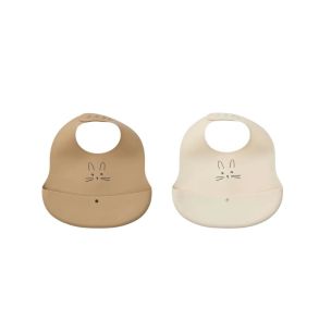 LIEWOOD Living Mealtime Ember Printed Bib 2-Pack