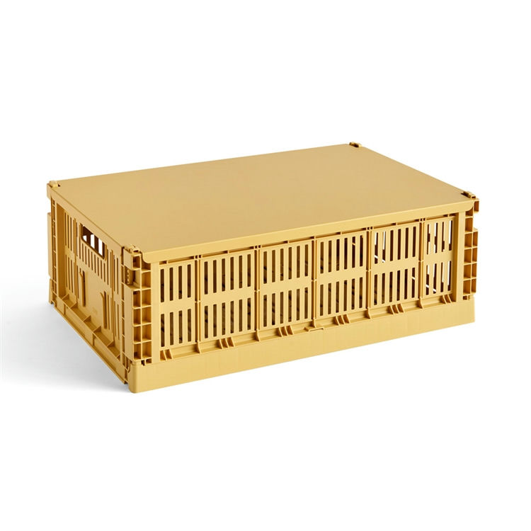 Hay Colour Crate Lid Large Golden Yellow