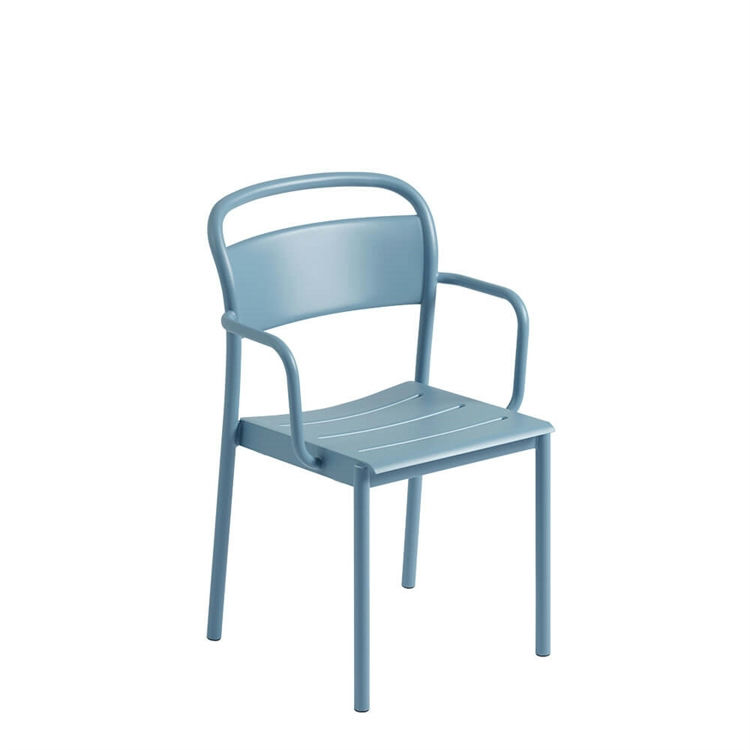 Muuto Havestol Linear Steel Pale Blue Arm Chair