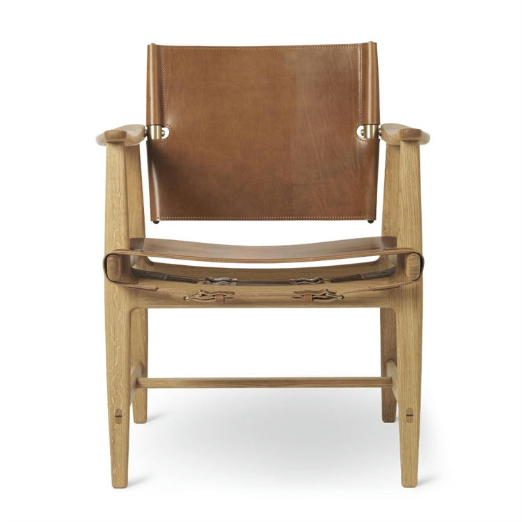 Carl Hansen & Søn BM1106 Jægerstol Olieret Eg/Messing/Cognac