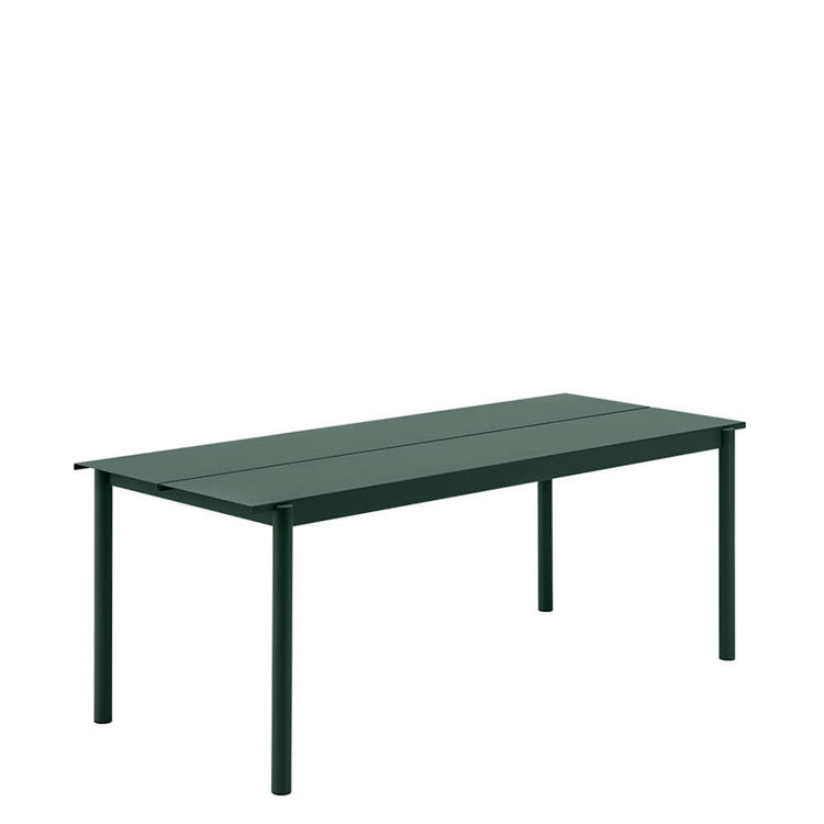 Muuto Havebord Linear Steel Dark Green 200x75 cm