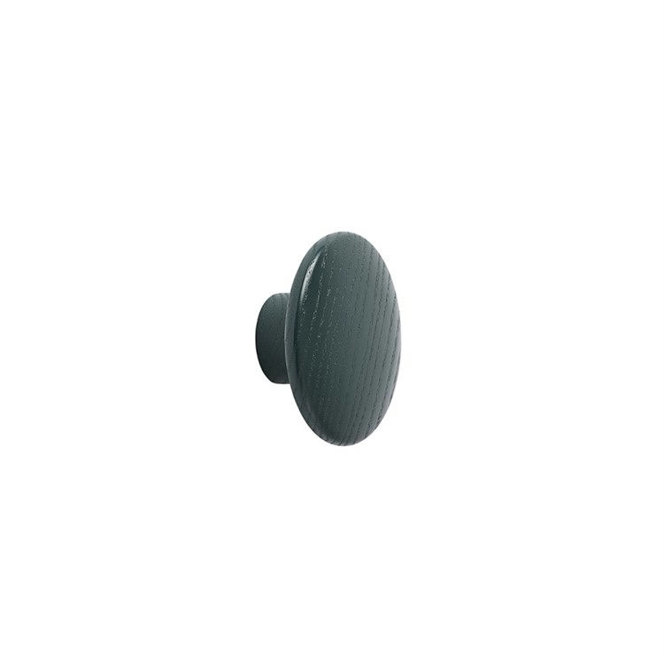 Muuto the Dots Wood Knager Dark Green Ø6,5 cm