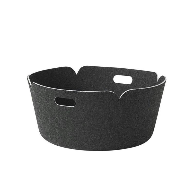 Muuto Restore Rund Kurv Melange Black