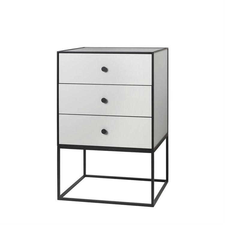 Audo Frame Sideboard 49 Light Grey Tre Skuffer