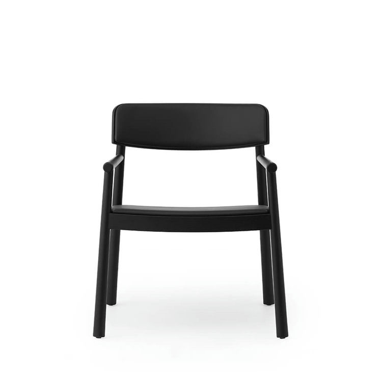 Normann Copenhagen Timb Loungestol - Black-Ultra leather-Black Timb Lounge Armchair Upholstery