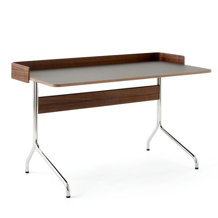 Andtradition Pavilion AV16/AV17 Skrivebord Iron Linoleum (4178) w. Lacquered Walnut AV17