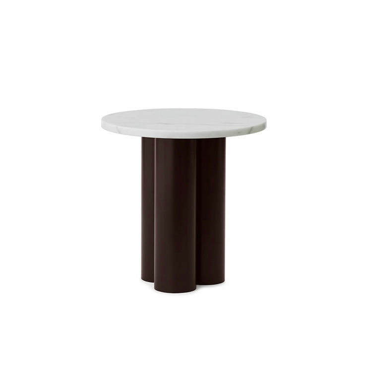 Normann Copenhagen Dit Table WHITE CARRARA Brown