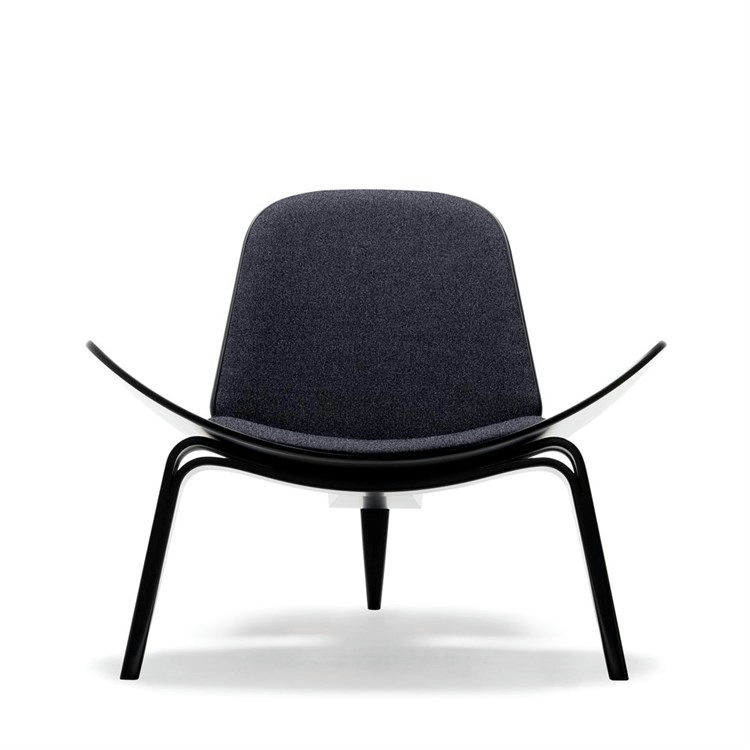 Carl Hansen & Søn CH07 Skalstolen Fiord Sort Bøg Fiord 191 (Sort)