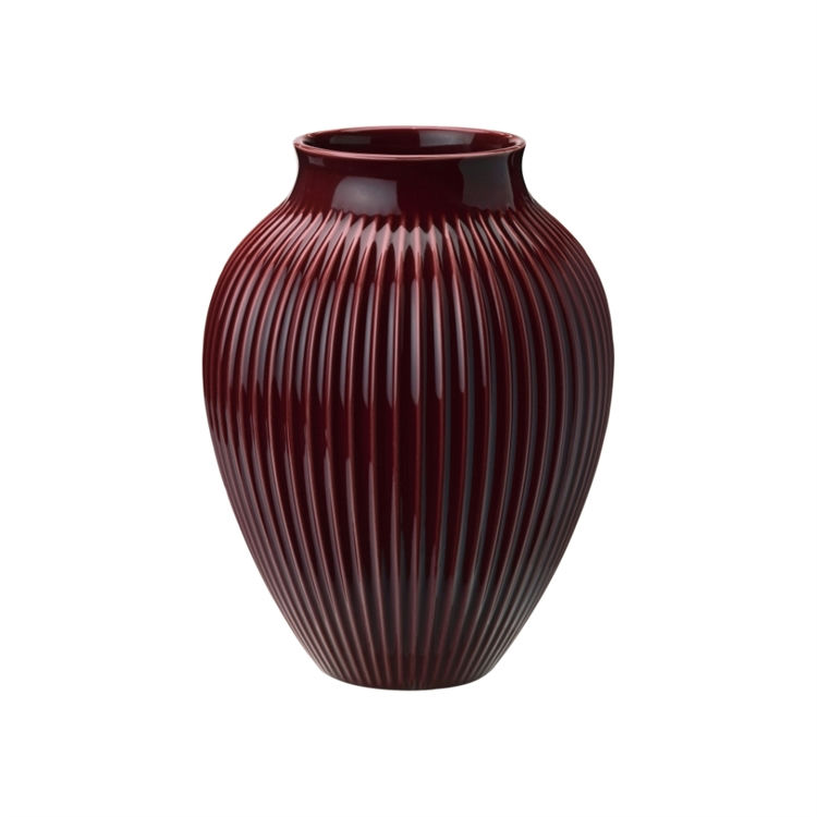 Knabstrup Vase Ripple Berry H27 cm