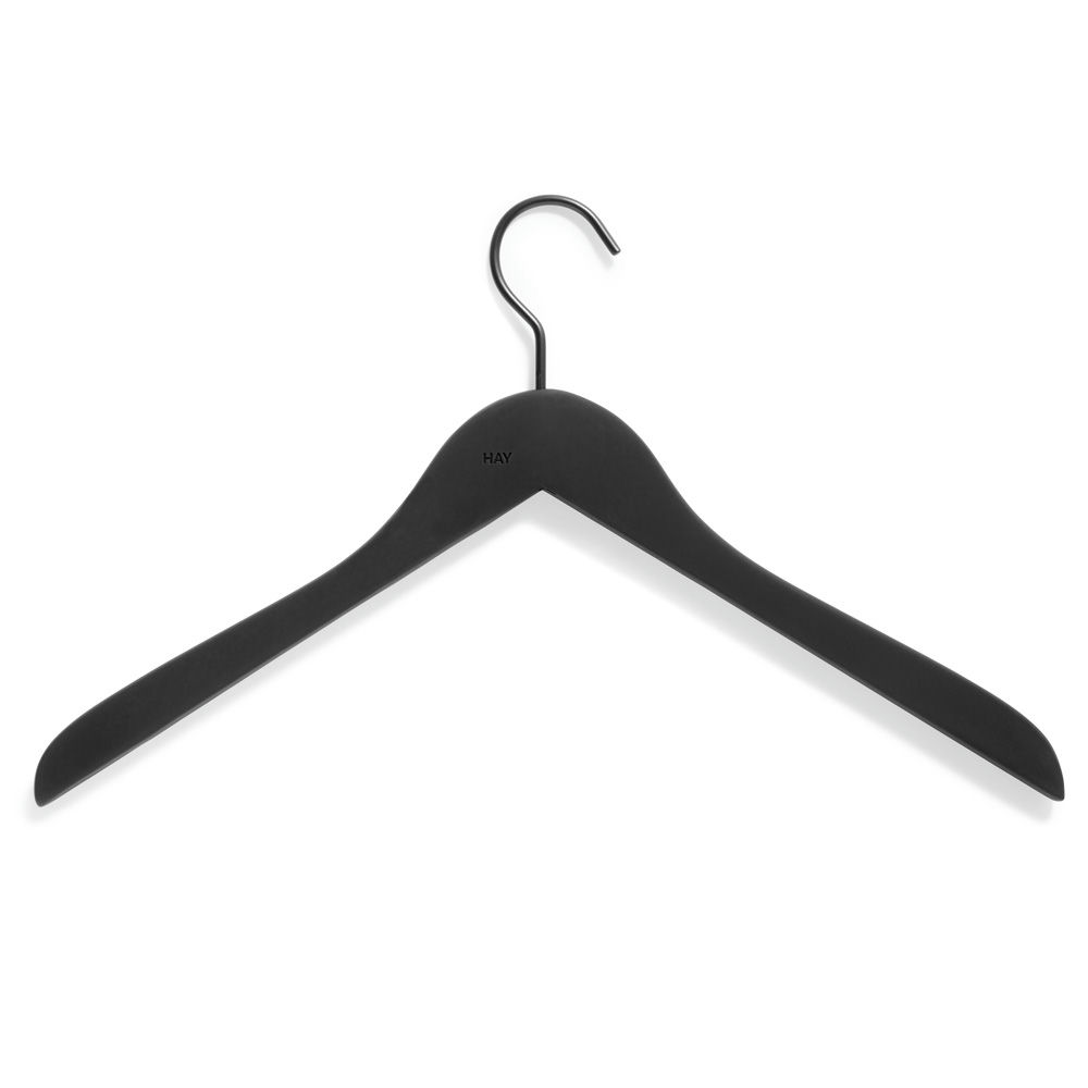 HAY Soft Coat Hanger Slim (4 stk.) Black