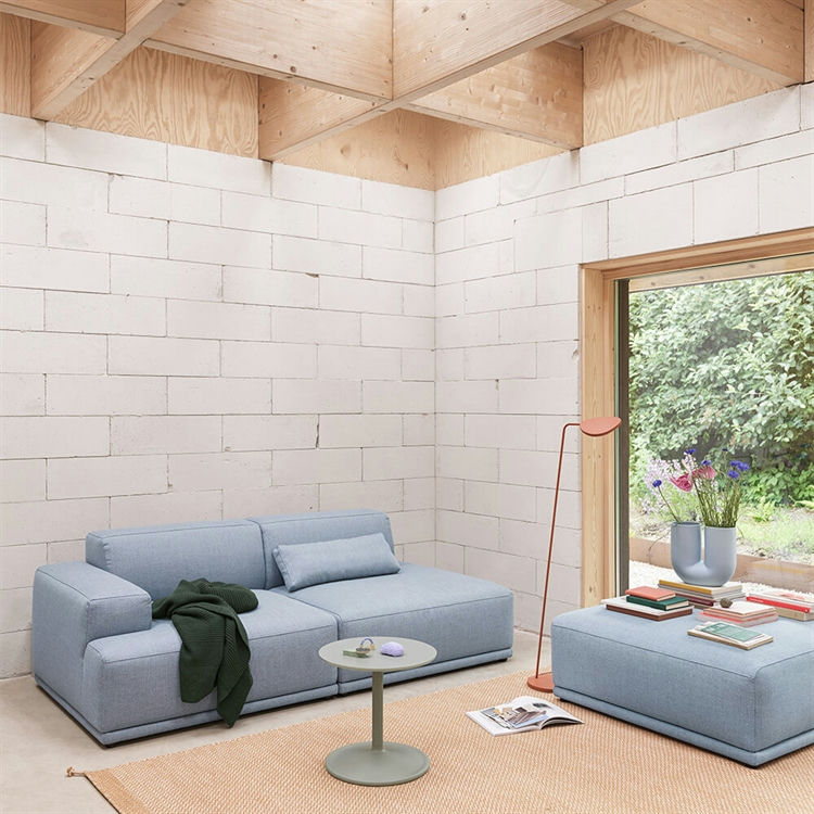 Muuto Connect Soft Modular Sofa Venstre Åben Ende () - D Re-Wool 128