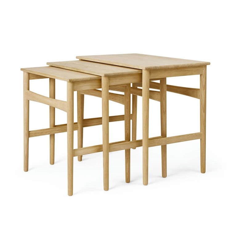 Carl Hansen & Søn CH004 Nesting Tables Olieret Egetræ