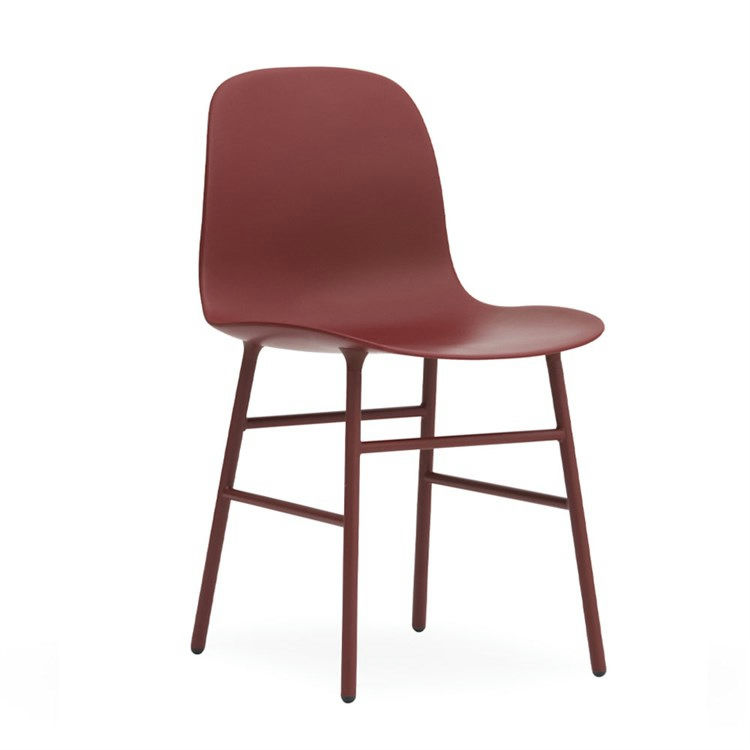 Normann Copenhagen Form Spisebordsstol Powder Coated Steel Red