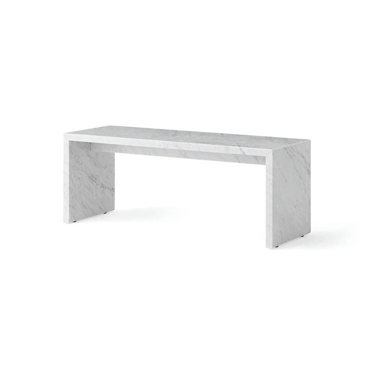 Audo Plinth Brigde Marmor Bord Carrara Marmor